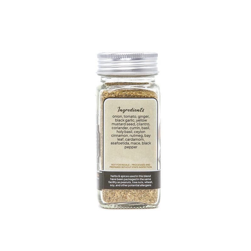 A Hint of India - Back label