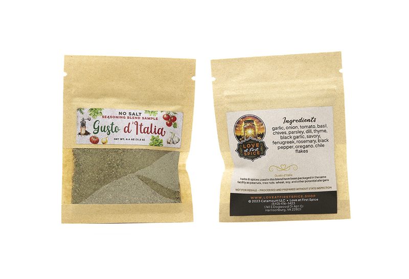 Gusto d'Italia - Sample pouch