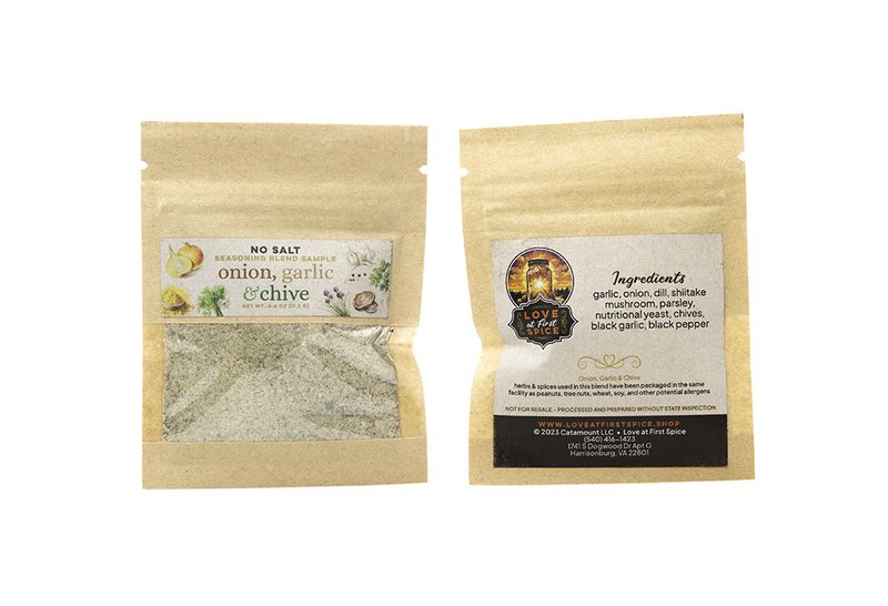 Onion, Garlic & Chive - Sample pouch